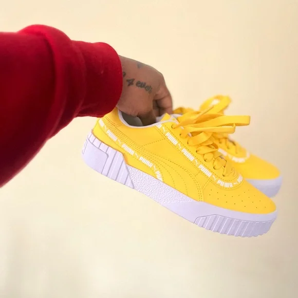 Puma Kids Yellow Sneakers - Picture 3 of 7